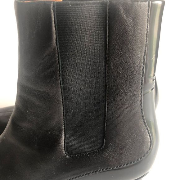 RAG & BONE  High Black Patent Leather Boots Size 38.5 - Picture 4 of 15